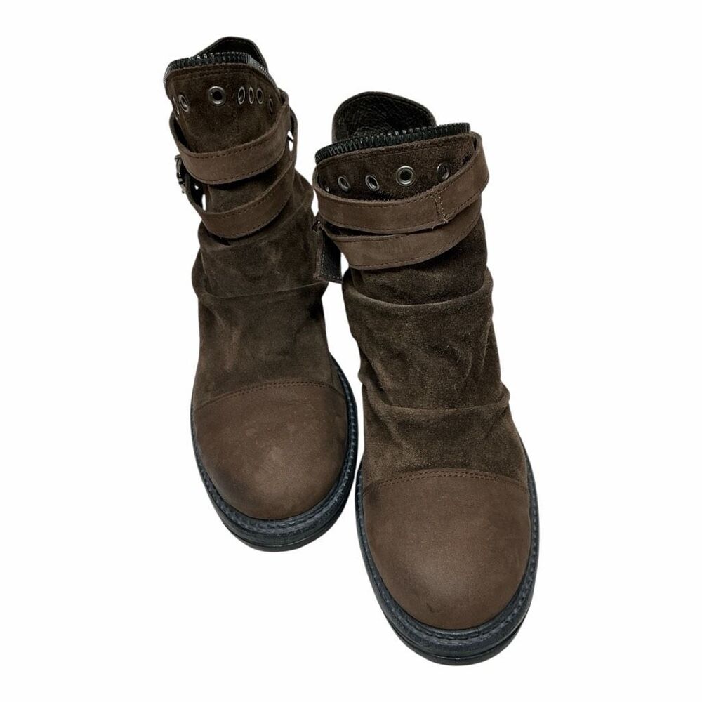 NWOB Free People Zac Moto Leather Suede Boots Size 41 US 11